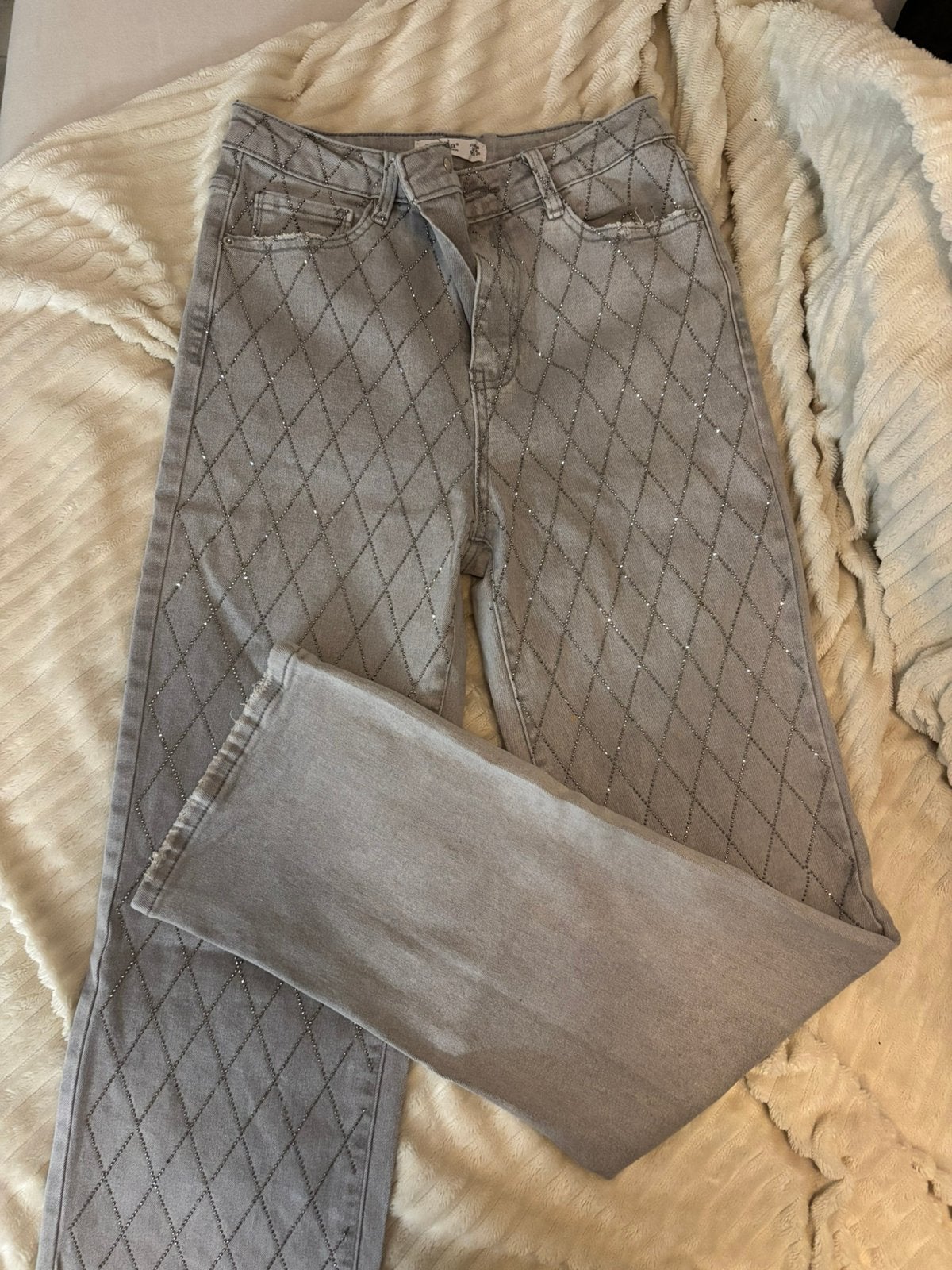 glitter broek, Ophalen of Verzenden, Zo goed als nieuw, Zwart, Lang