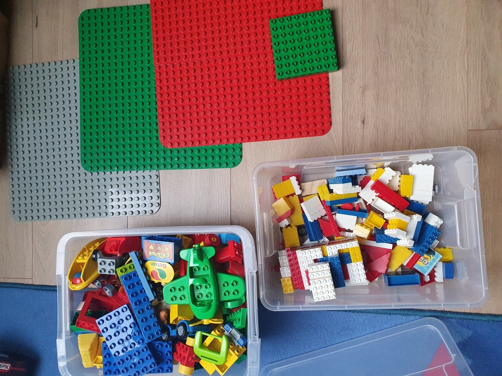 Grote partij LEGO Duplo met grondplaten en opbergboxen, Kinderen en Baby's, Ophalen, Gebruikt, Inclusief extra onderdelen, Duplo