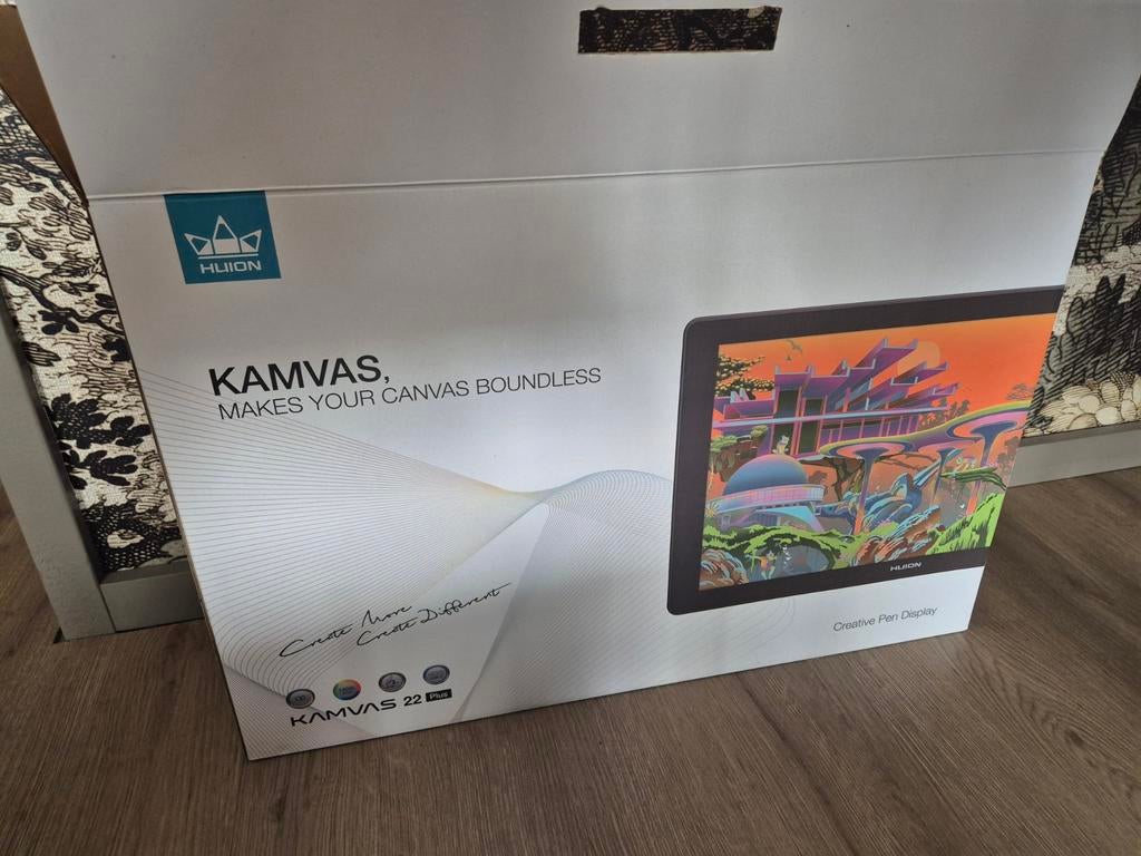Huion Kamvas 22 Plus - Tekentablet, Ophalen, Zo goed als nieuw, Bedraad, Huion