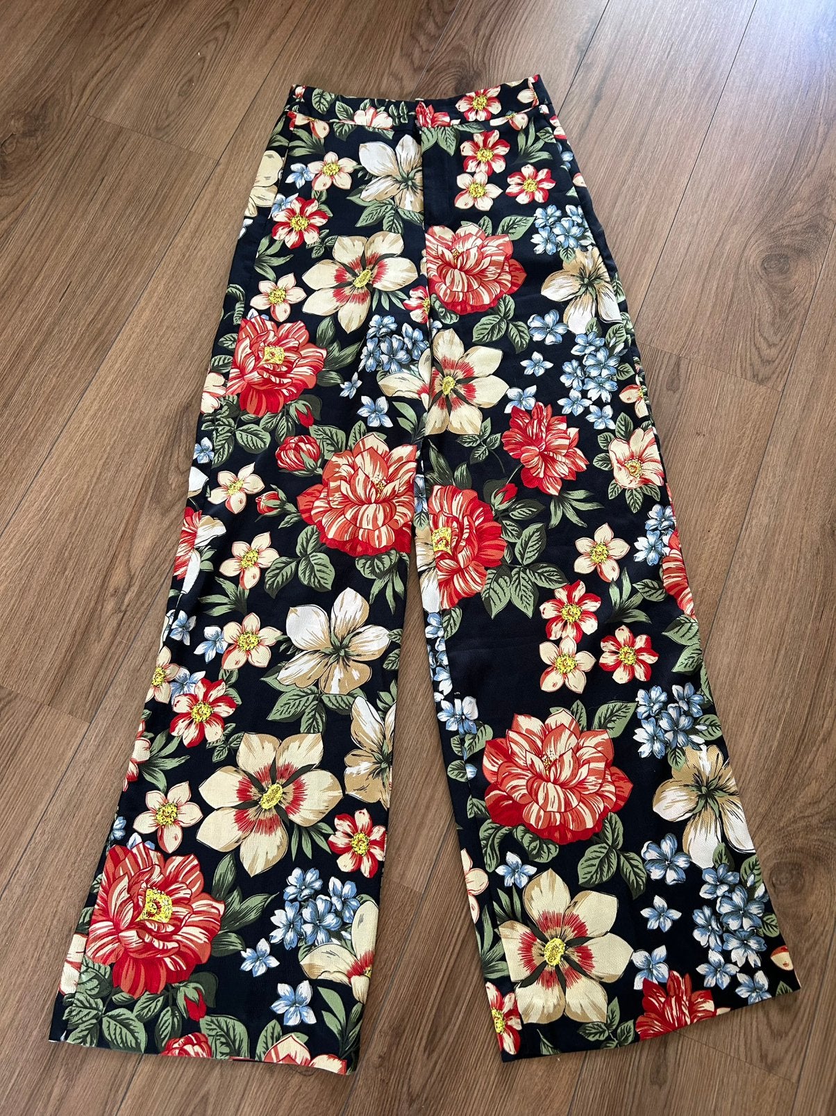 Zara wijde broek maat S, Meerkleurig, Ophalen of Verzenden, Zo goed als nieuw, Maat 36 (S)