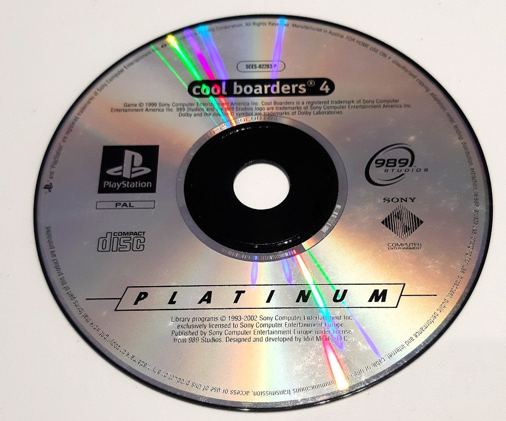 Cool Boarders 4 PlayStation 1 (Only Disk), Vanaf 18 jaar, Verzenden, 1 speler, Zo goed als nieuw
