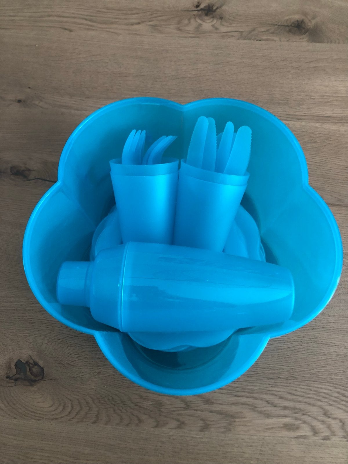 Complete turquoise picknick set - Nieuw!, Ophalen of Verzenden, Nieuw