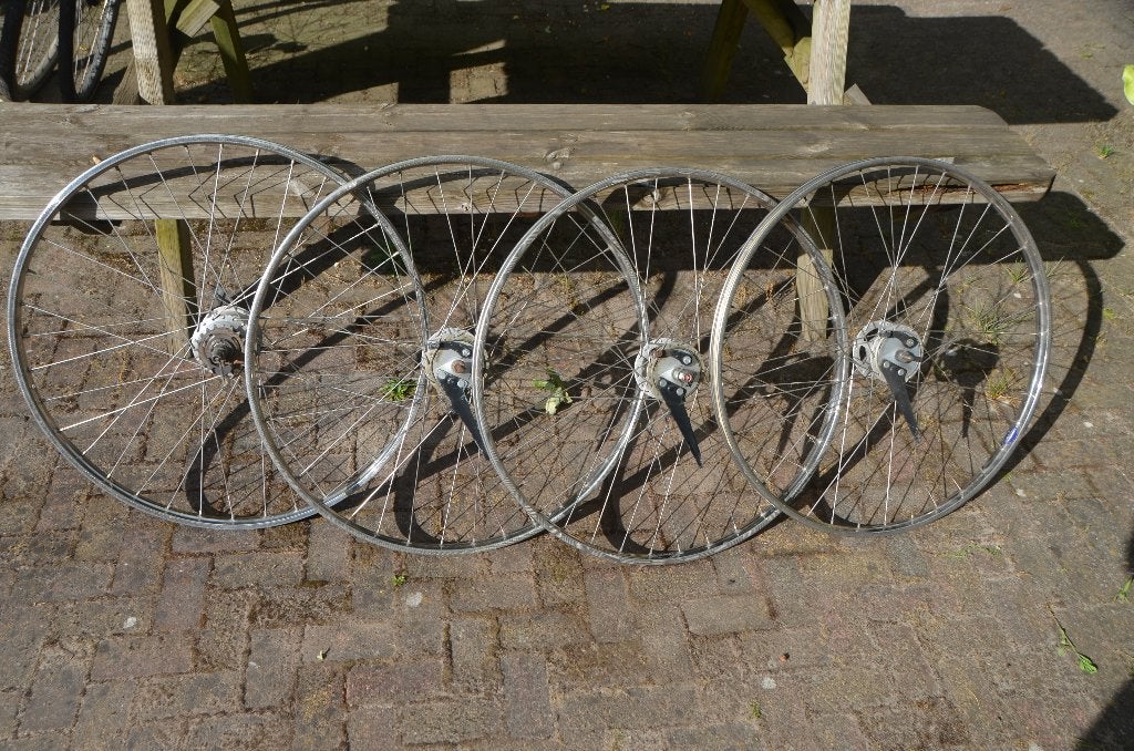 fietswielen 28" stalen velgen stirmey asher met trommelrem, Ophalen, Gebruikt, Stadsfiets, Staal