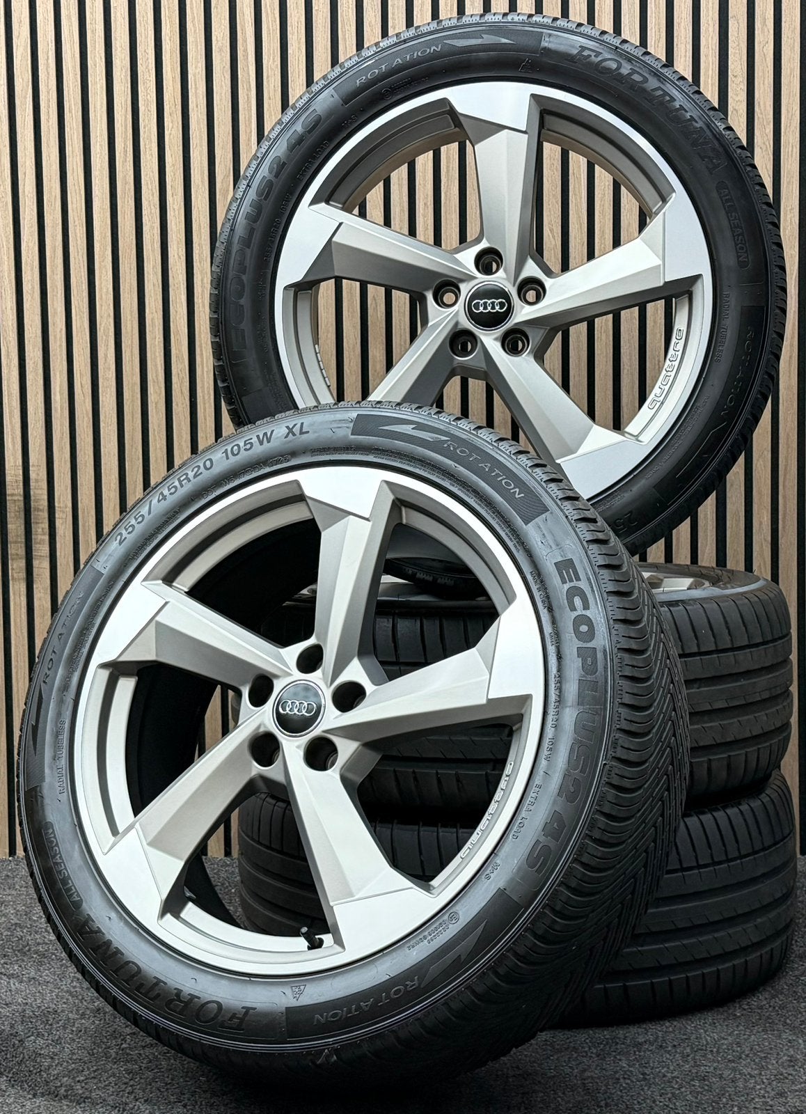Originele 20 inch Audi Q5 SQ5 80A 5x112 ET39 66.5 255/45/20, Auto-onderdelen, Banden en Velgen, Ophalen, 255 mm, ., Banden en Velgen