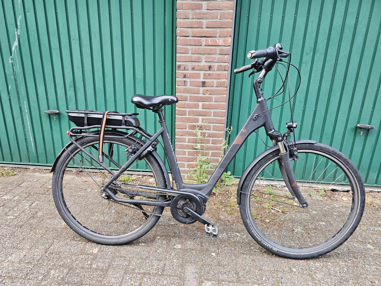 Stella City Ebike Electrische Fiets Met Bosch Middenmotor, Gebruikt, 50 km per accu of meer, 55 tot 59 cm, Ophalen