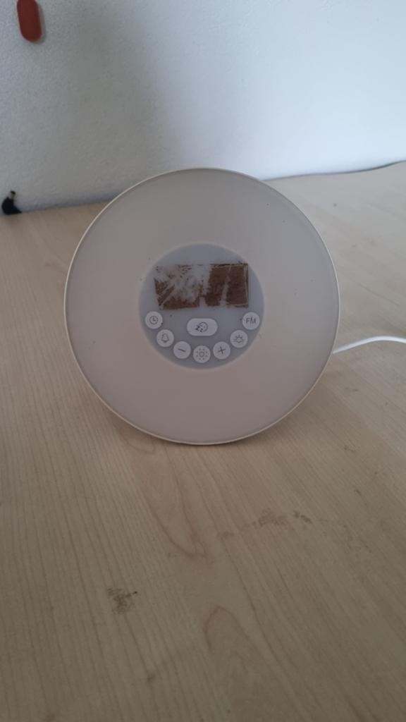 Wake-up Light Wekker met FM Radio -MOET WEG-, Ophalen of Verzenden, Gebruikt, Digitaal