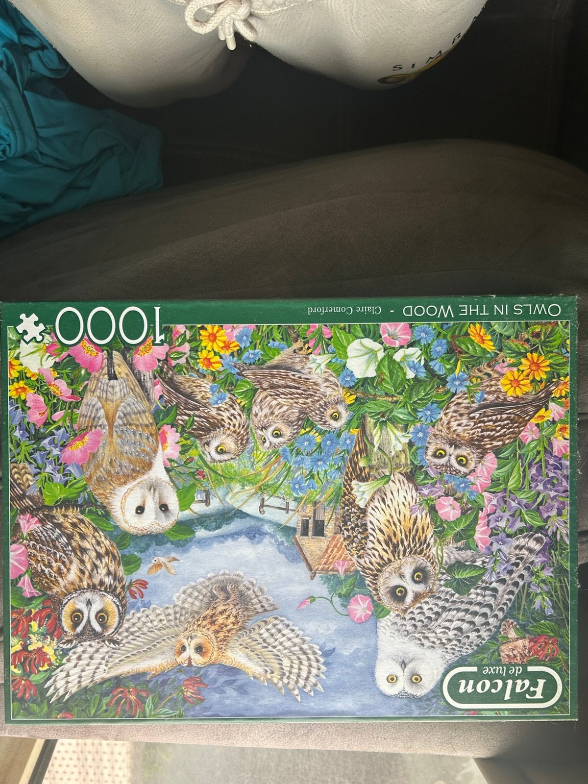 Puzzel met uilen 1000 stukjes, Ophalen, 500 t/m 1500 stukjes, Zo goed als nieuw