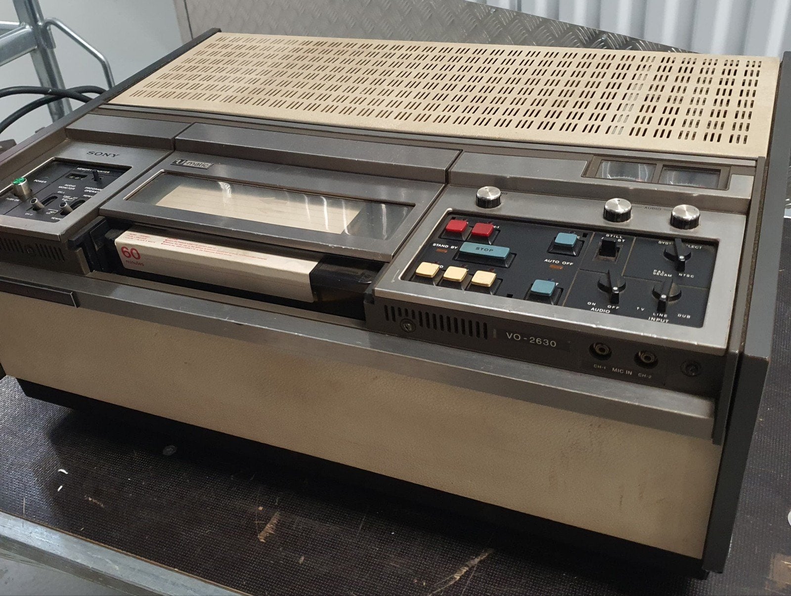 Sony U Matic VO 2630 VO2630videorecorder - UMatic, Ophalen, Sony