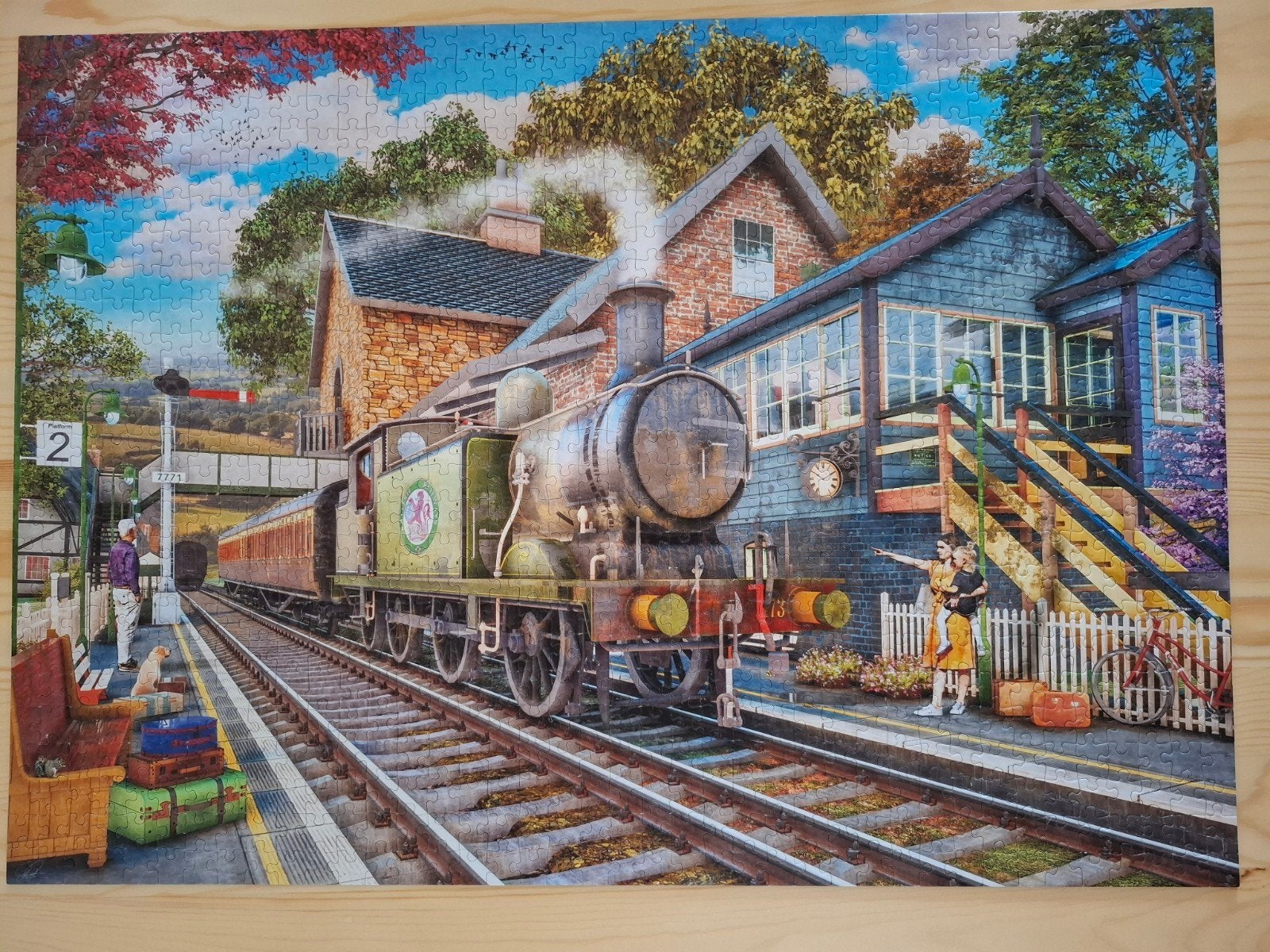 Legpuzzel Falcon "Morning Arrival" 1000 Stukjes, Hobby en Vrije tijd, Denksport en Puzzels, Ophalen of Verzenden, 500 t/m 1500 stukjes