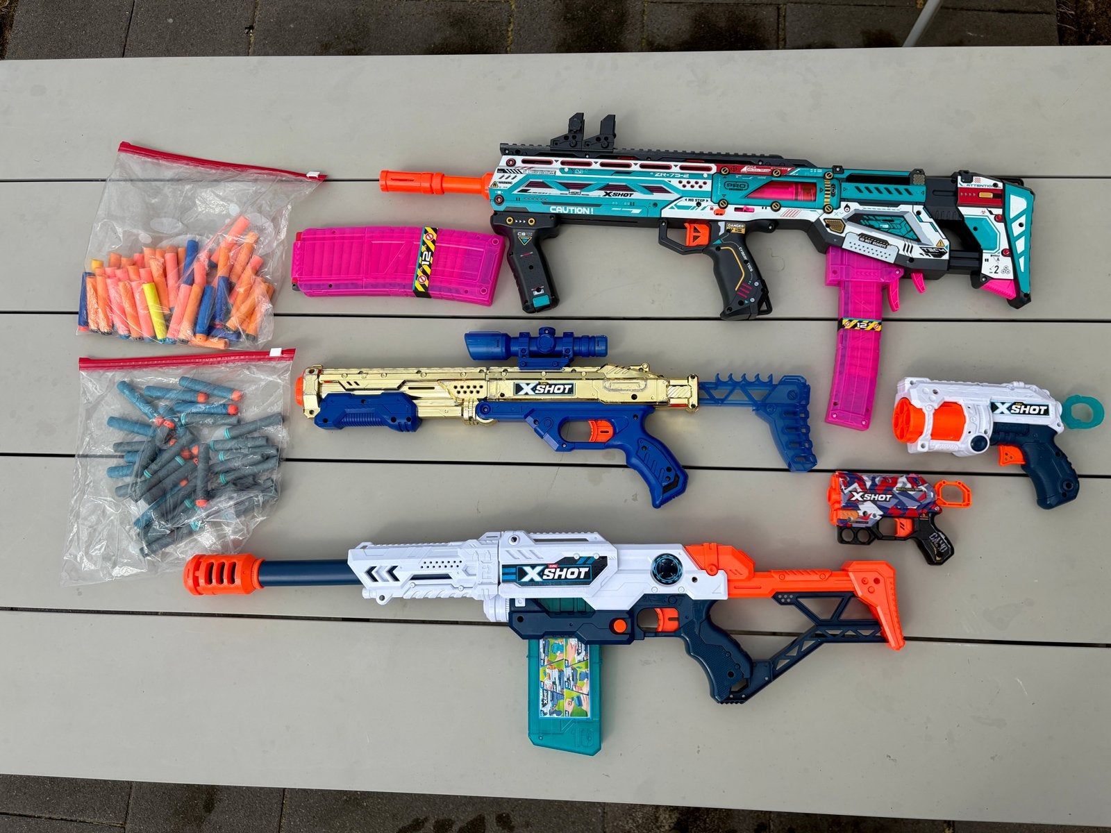 Verzameling X-Shot Blaster Set  - Diverse Modellen, Ophalen, Gebruikt, Jongen of Meisje
