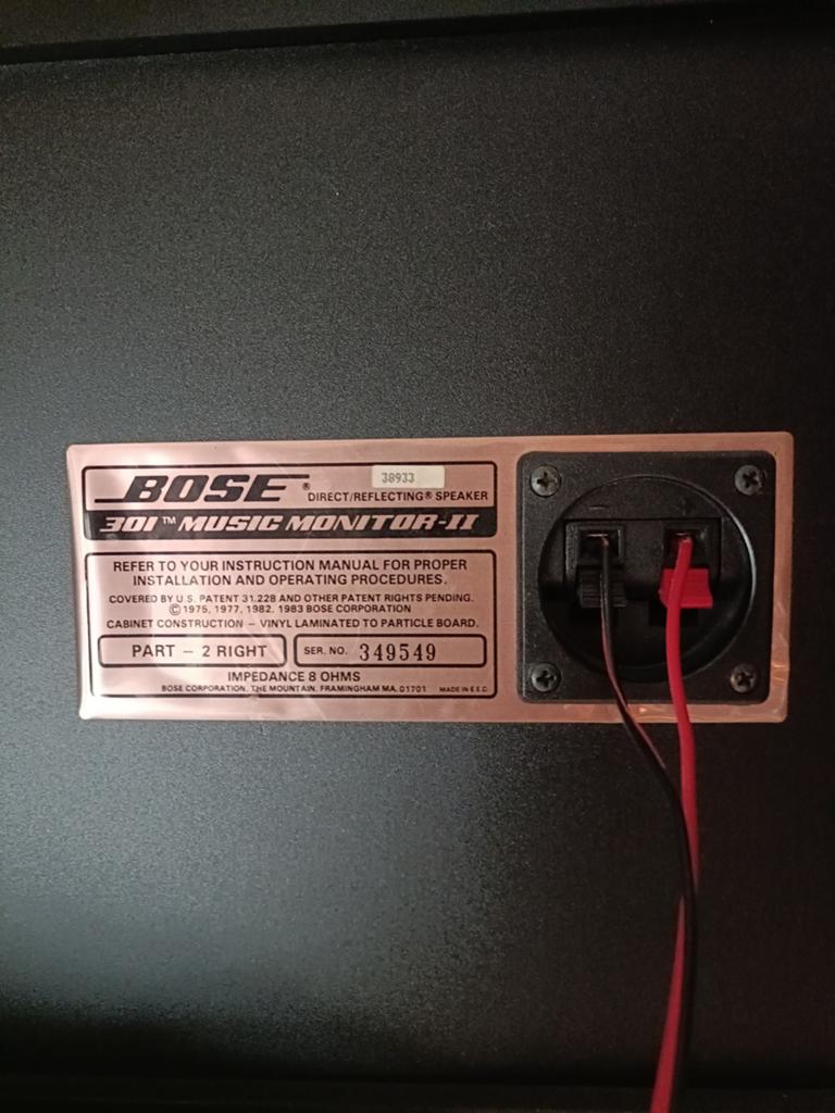 Bose 301 Music Monitor-II Direct/Reflecting Speakers, Ophalen, Gebruikt, 60 tot 120 watt, Bose