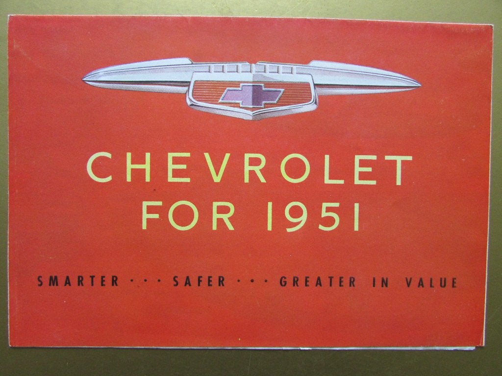 1951 Chevrolet folder, Engels, Ophalen of Verzenden, Zo goed als nieuw, Chevrolet