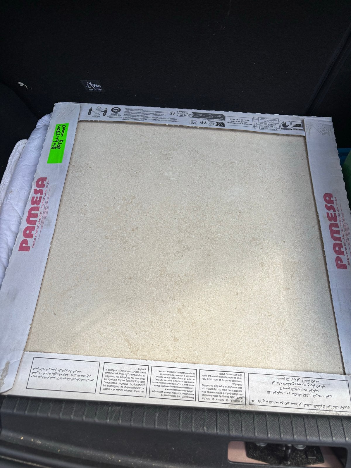 Pamesa Vloertegel Beige 60x60 cm (2 stuks) - Nieuw in doos, Ophalen, 40 tot 60 cm, Nieuw, Minder dan 5 m²