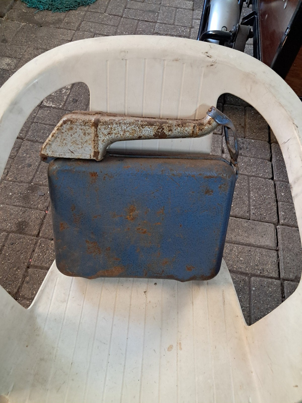 Authentieke vintage jerrycan, Ophalen of Verzenden