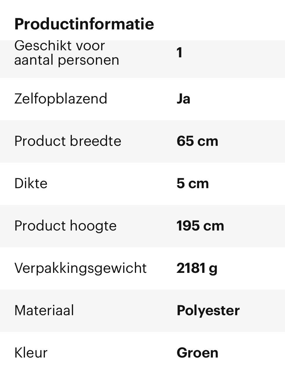 Slaapmat, top kwaliteit en conditie!, Ophalen of Verzenden, Zo goed als nieuw