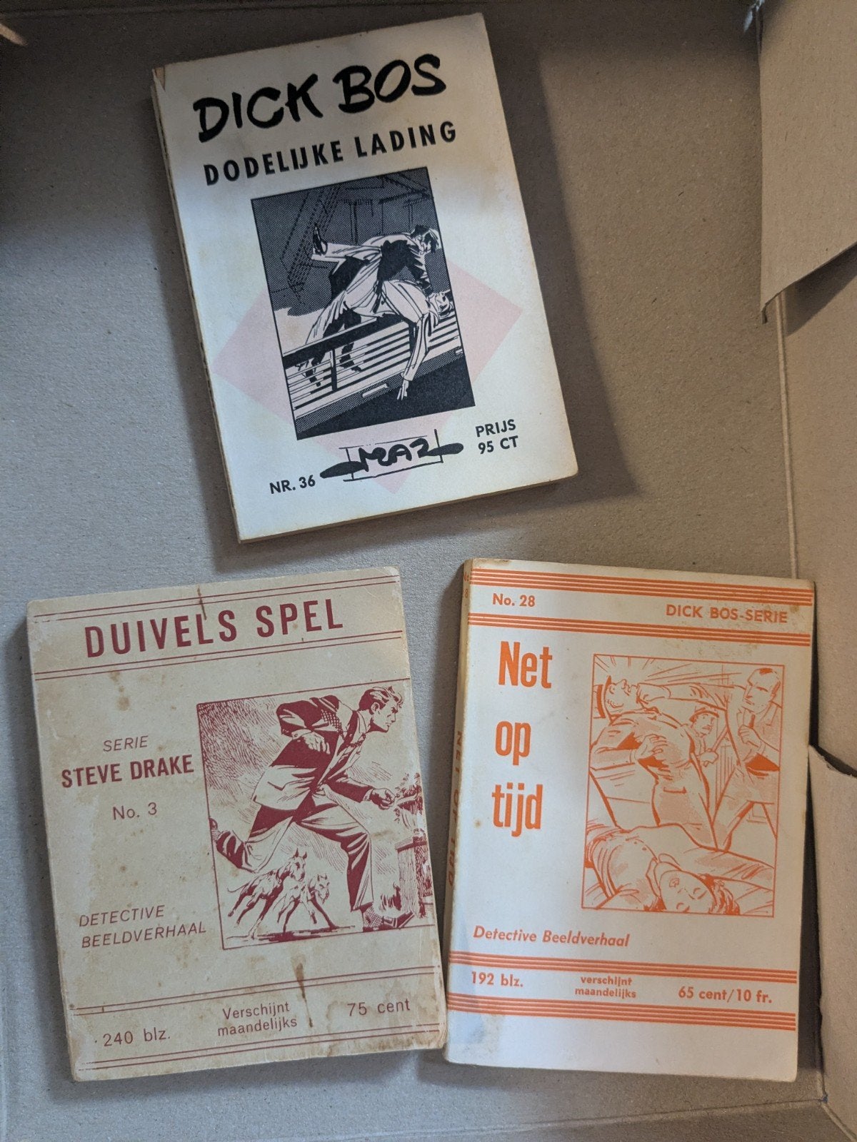 Grote collectie Dick Bos stripboeken (diverse nummers), Boeken, Meerdere stripboeken, Ophalen of Verzenden, Gelezen, Alfred Mazure