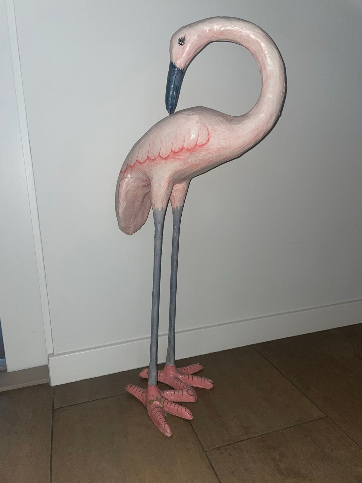 Decoratieve Flamingo Beeld - Roze, Ophalen, Vintage, Gebruikt, Roze