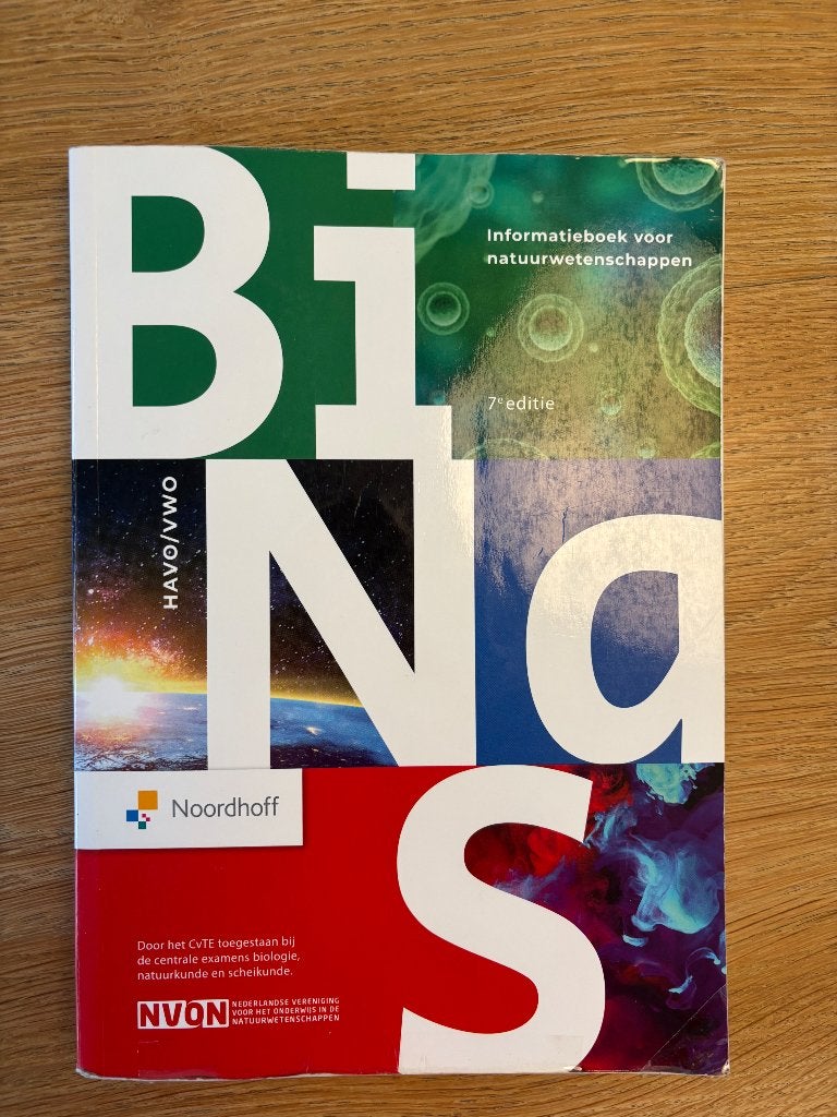 Binas 7e editie, Ophalen of Verzenden, Gelezen, VWO