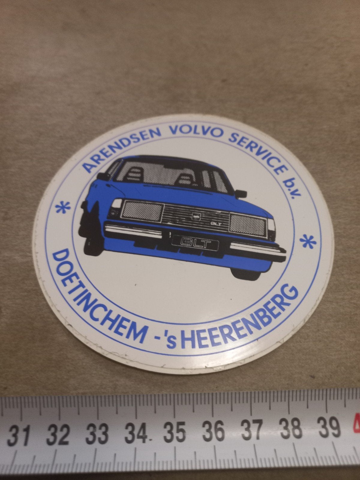 Vintage Arendsen Volvo Service sticker Doetinchem, Ophalen of Verzenden