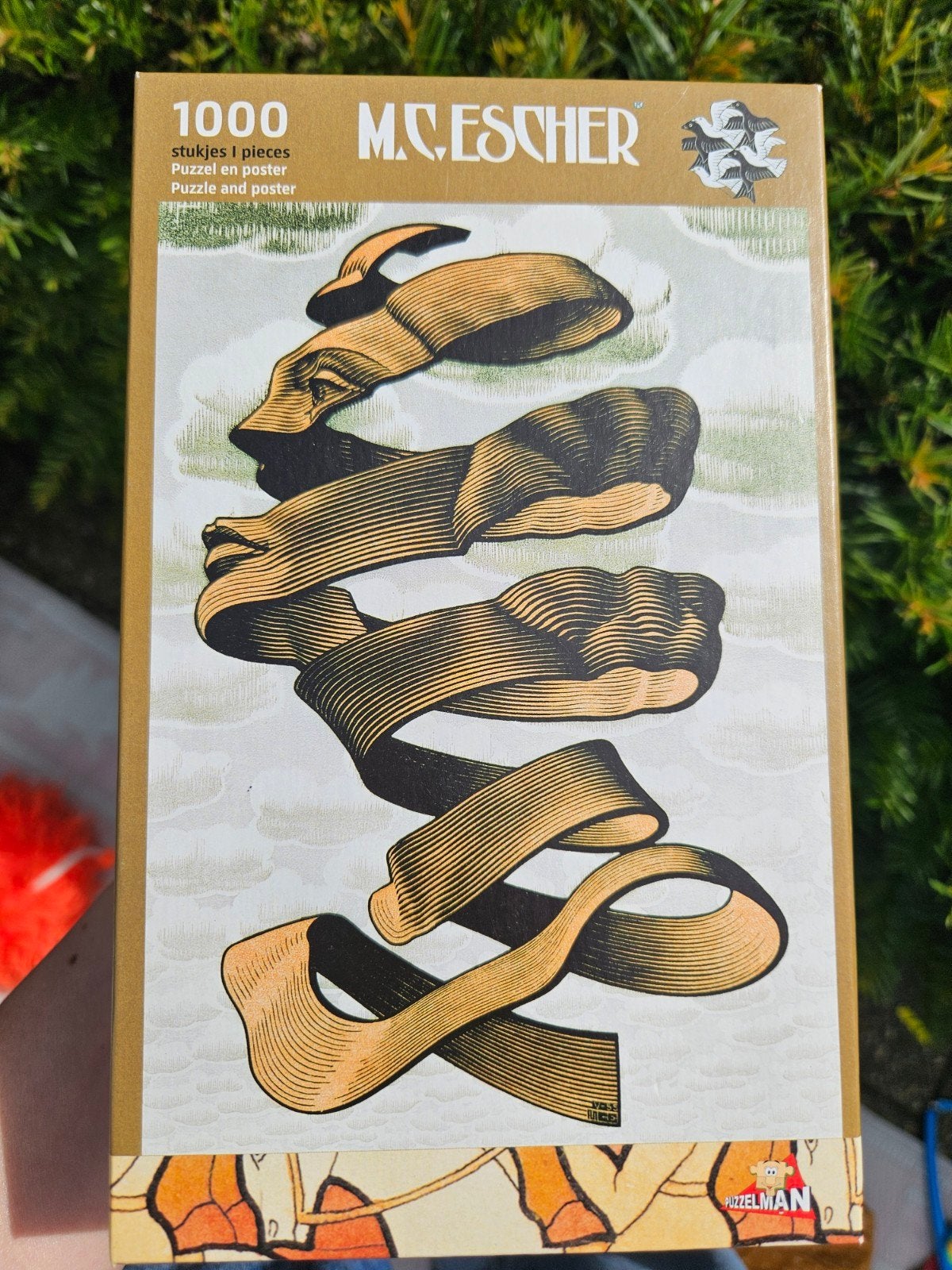 Puzzel Escher 1000 stukjes, Ophalen of Verzenden, 500 t/m 1500 stukjes
