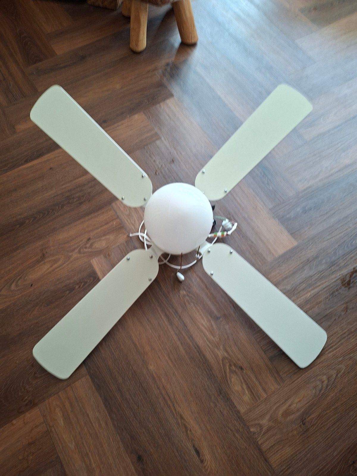 Plafondventilator met verlichting - Klassiek design, Ophalen of Verzenden, Gebruikt, Plafondventilator
