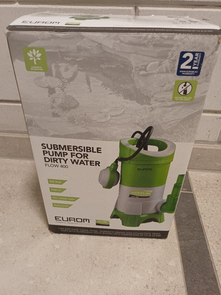 Eurom dompelpomp nieuw!, Ophalen of Verzenden, Nieuw, Elektrisch, Dompelpomp