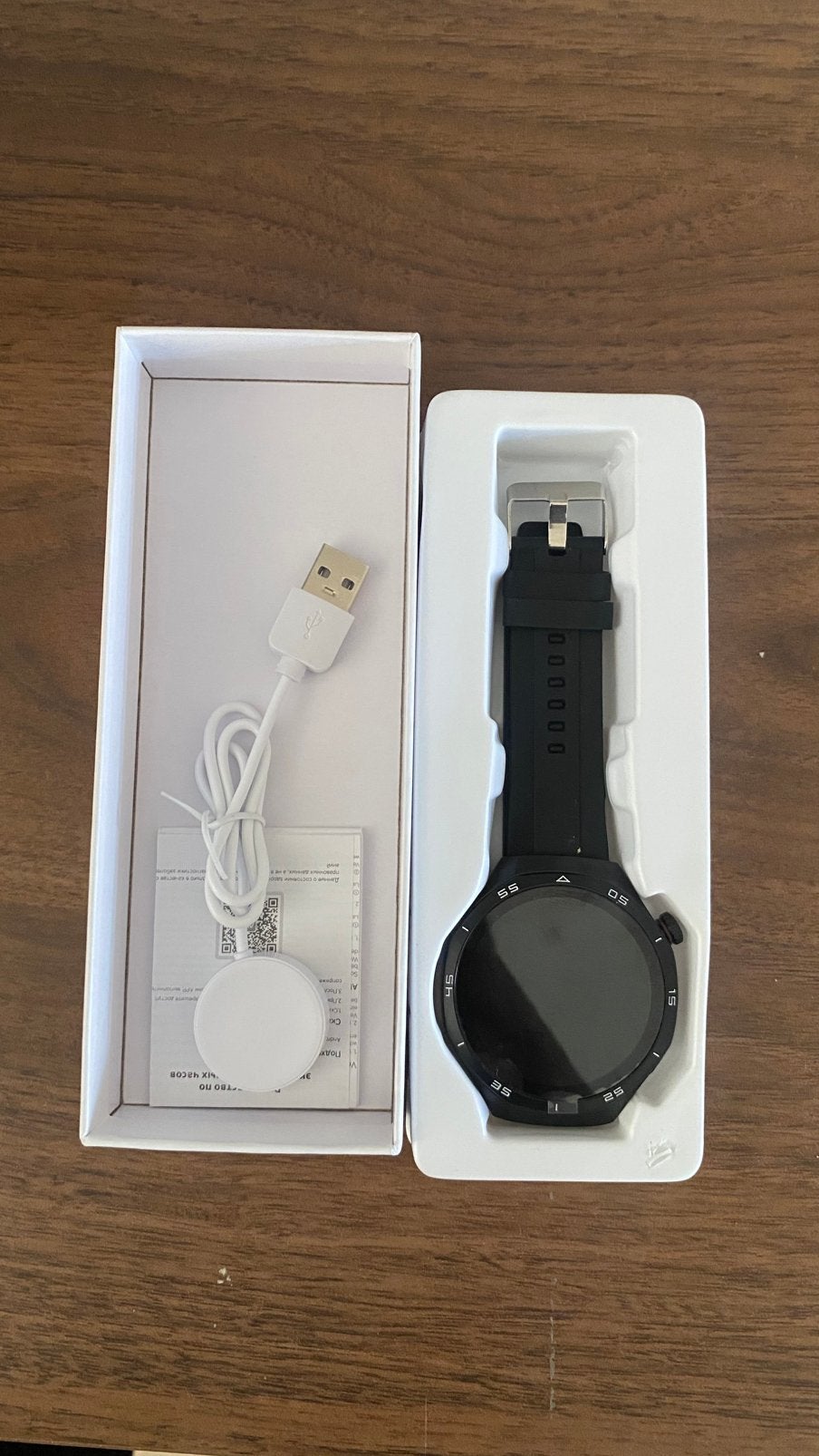 Smartwatch, Ophalen of Verzenden, Zo goed als nieuw, Zwart, Android