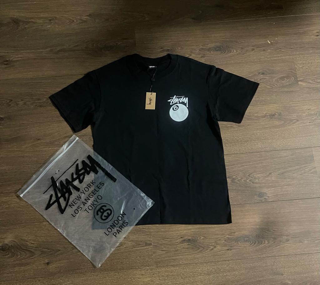 Stussy 8 Ball T-shirt Zwart Maat S Nieuw met labels, Kleding | Heren, T-shirts, Ophalen of Verzenden, Nieuw, Maat 46 (S) of kleiner