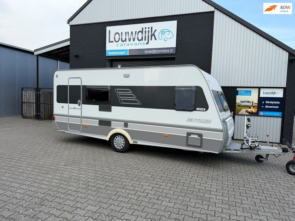 ERIBA Jive 505 TK '14 (6 pers. Fransbed), 7 tot 8 meter, Bedrijf, Treinzit, Eriba