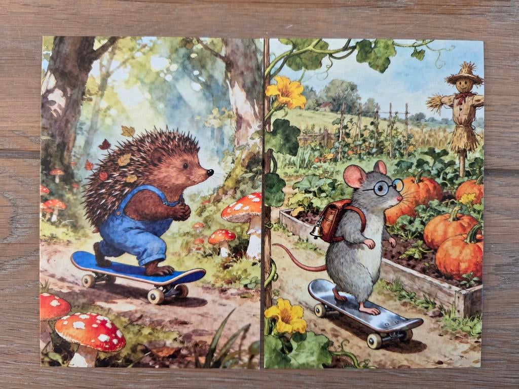 SKATEBOARD 2  egel muis, Ophalen, Hond of Kat