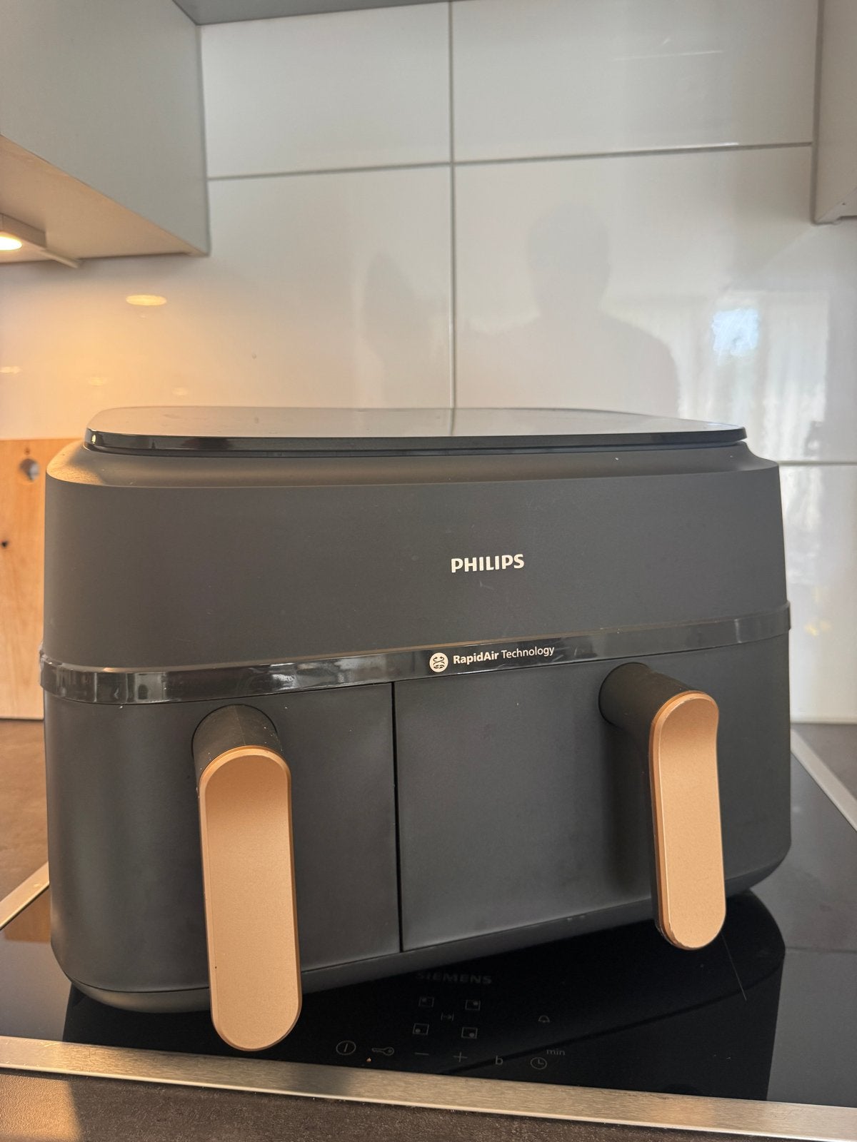 Philips Dual Basket Airfryer 9L, Ophalen, Zo goed als nieuw, Airfryer XXL, 1500 gram of meer