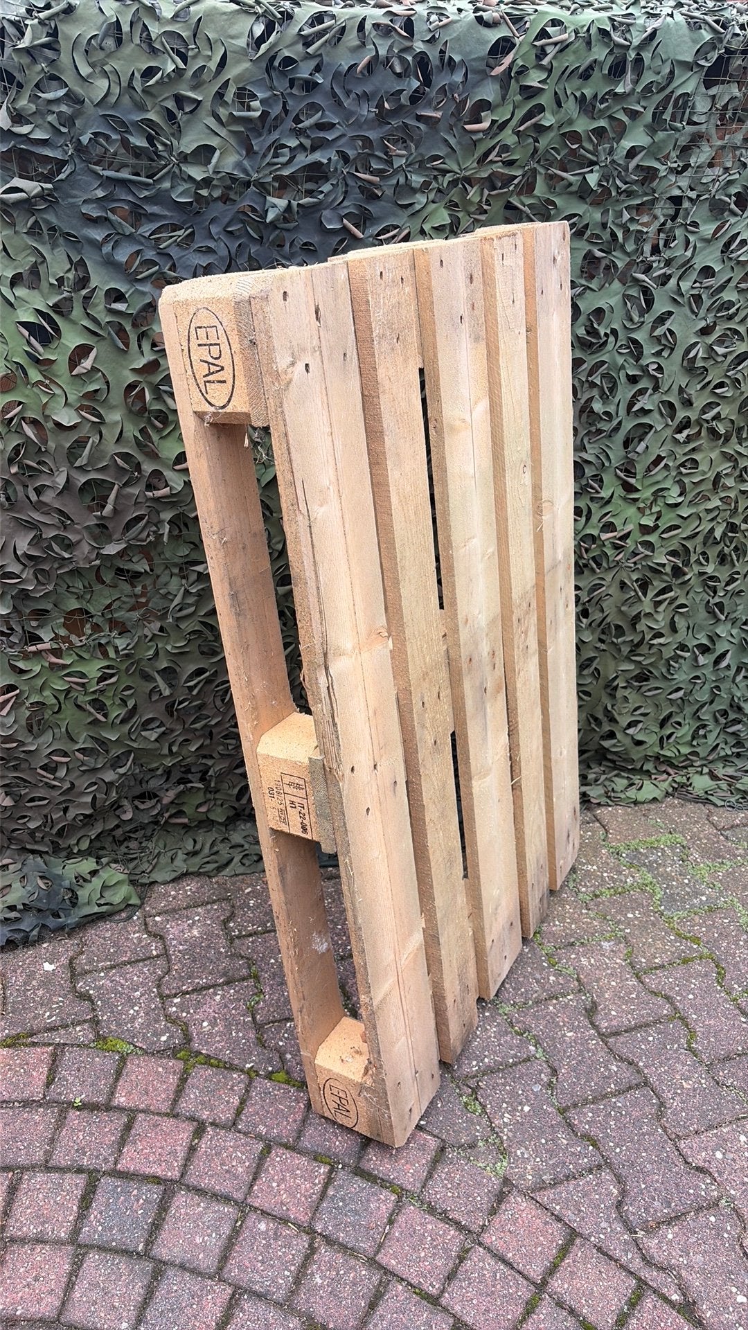 Mooie europallet., Doe-het-zelf en Verbouw, Hout en Planken, Ophalen, Gebruikt, 50 mm of meer, Minder dan 200 cm