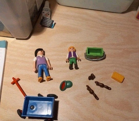 Playmobil 4467 bezoekers met bolderkar, Ophalen of Verzenden