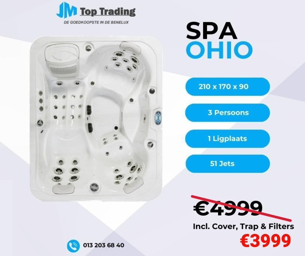 Jacuzzi Ohio (Balboa) - 3/4 pers. - 210x170x90cm - 51 jets!, Ophalen, Nieuw, Overige typen