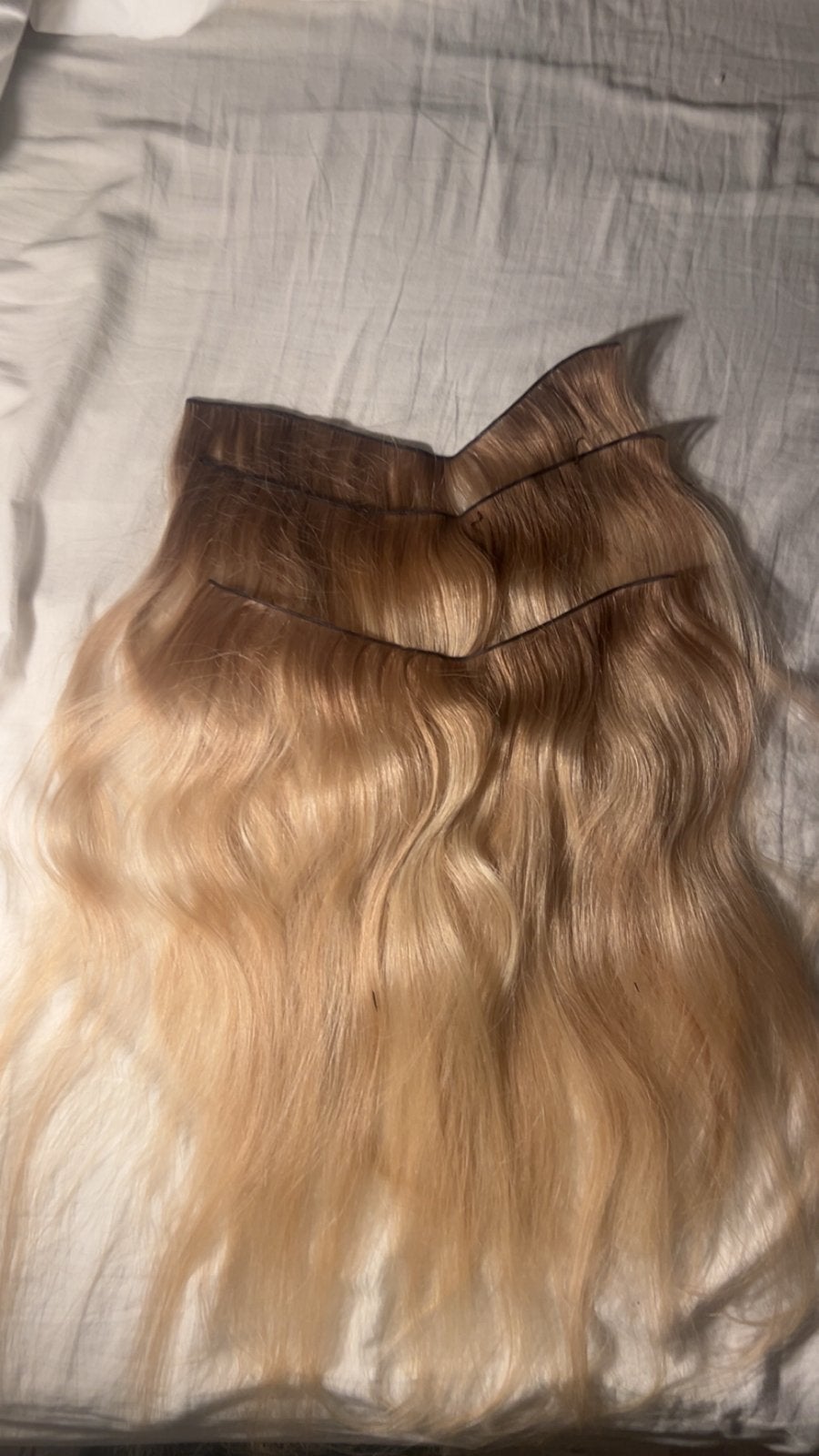Remy Human Hair Extensions - 45 cm, 100g, Ophalen, Zo goed als nieuw, Pruik of Haarverlenging