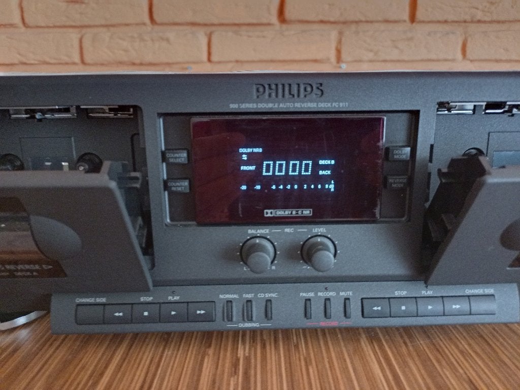 Cassettedeck Philips FC911, Philips, Ophalen of Verzenden, Auto-reverse, Nb