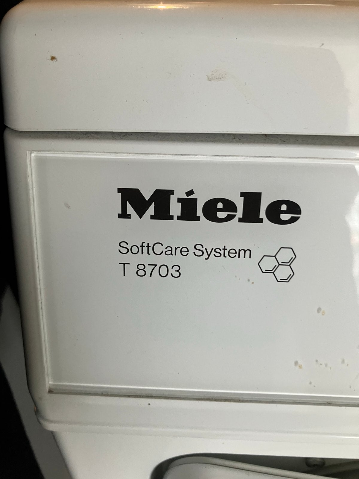 Miele T 8703 SoftCare System Wasdroger - Gebruikt en defect., Witgoed en Apparatuur, Ophalen, 6 tot 8 kg, Gebruikt, Luchtafvoer