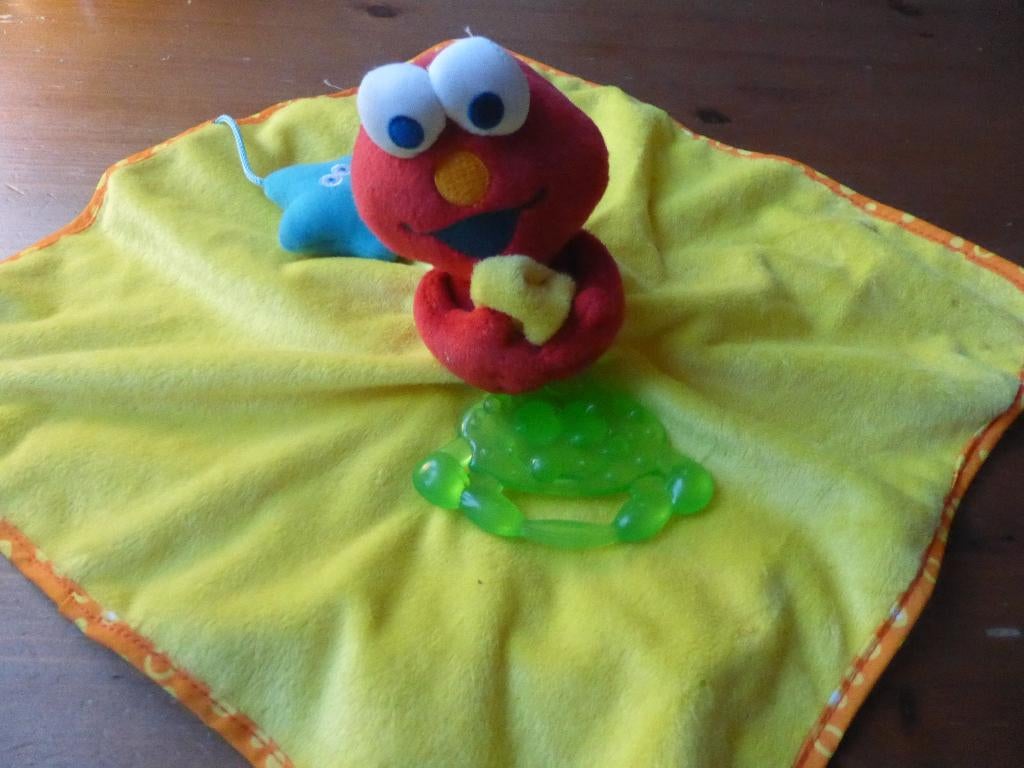 Grote knuffeldoek van Elmo (1.7), Overige merken, Geel, Overige typen, Ophalen of Verzenden