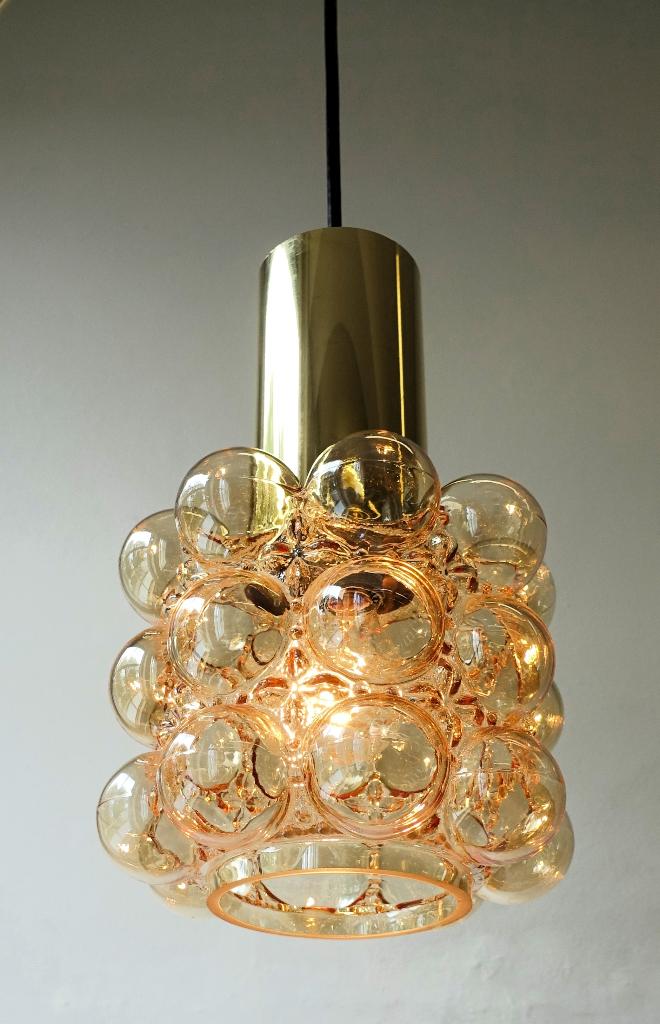 Vintage Helena Tynell Glashütte Limburg bubble hanglamp, Ophalen of Verzenden, Gebruikt, Vintage Space Age bubble design Mid Century Regency