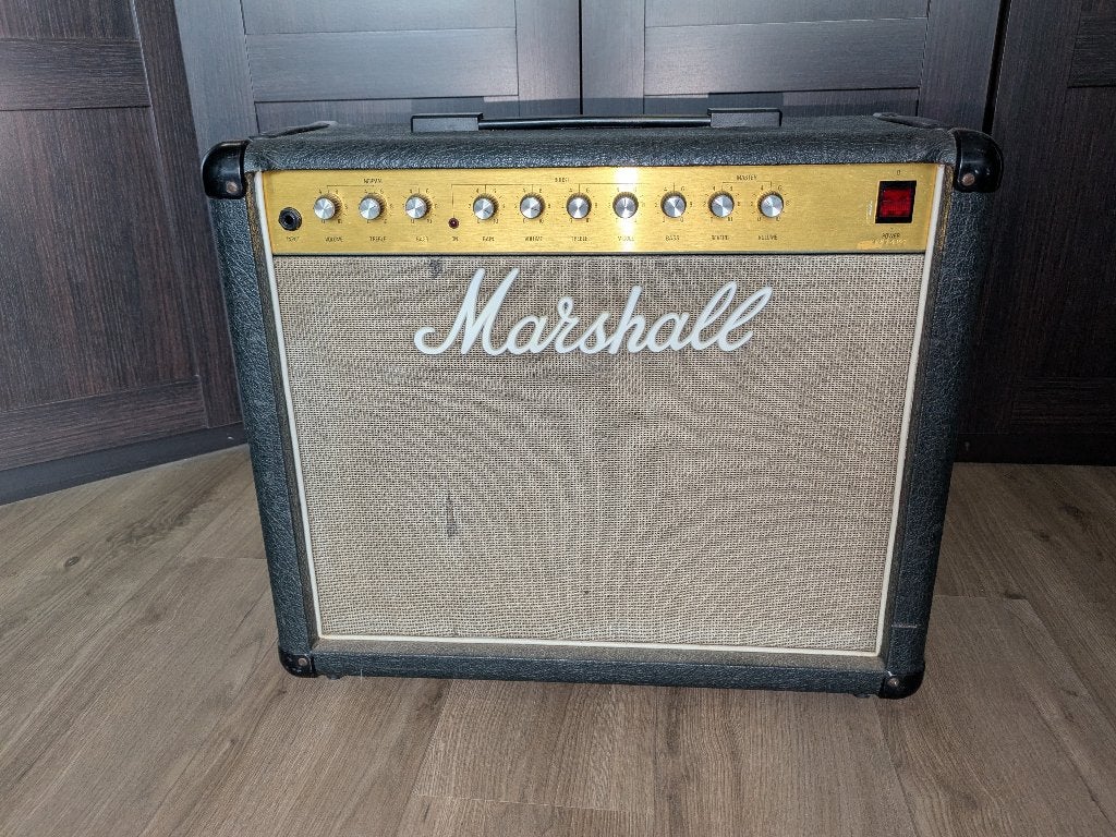 Marshall 5210 50W dual channel solid state 1x12 combo, Ophalen, Zo goed als nieuw, Gitaar, 50 tot 100 watt