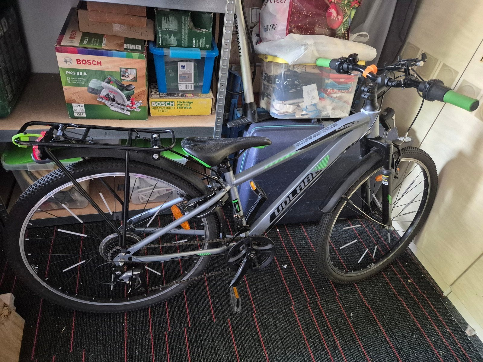 Mountainbike met bagagedrager en schijfremmen, Fietsen en Brommers, Ophalen, Zo goed als nieuw, Schijfrem, Overige merken
