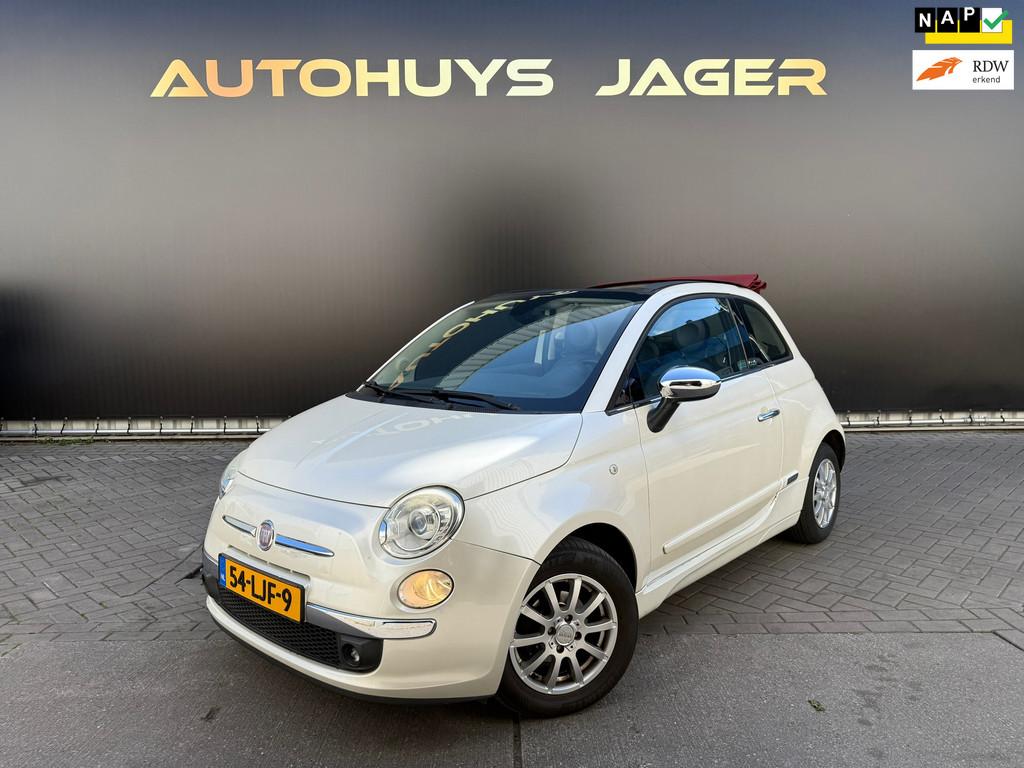Fiat 500 C 1.2 Rock Cabrio Automaat Rood dakje, Auto's, Fiat, Euro 5, Gebruikt, Cabriolet, Bedrijf