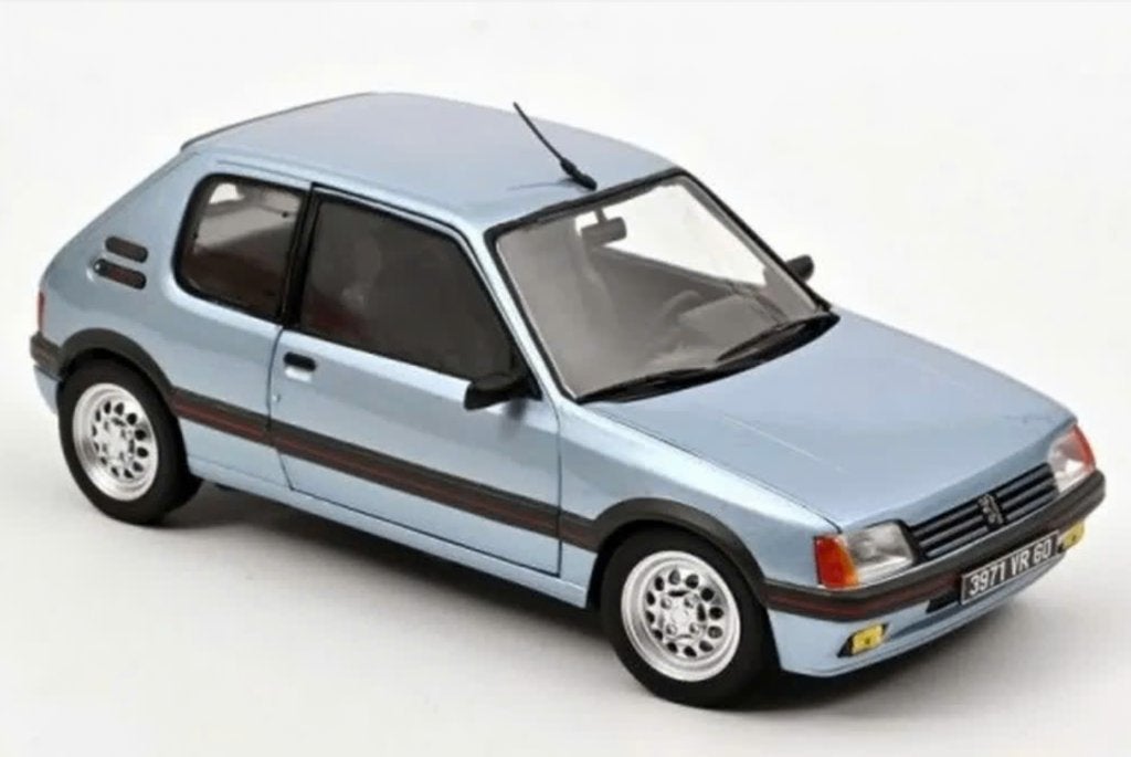 Peugeot 205 GTi 1.6 1988 Topaze Blauw 1/18 NOREV ref: 184857, Ophalen of Verzenden, Nieuw, Auto, Norev