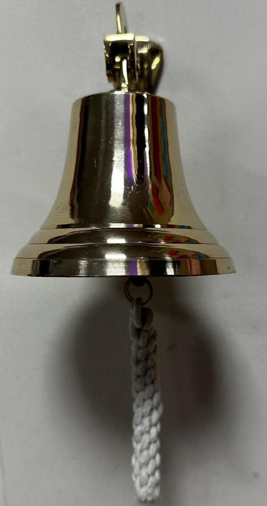 Scheepsbel messing bel goud wanddeco cafe decoratie deco, Info@deconoord.nl, Deco Noord, Nieuw, Ophalen of Verzenden
