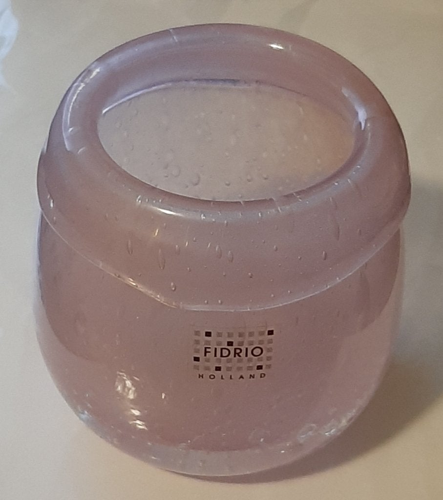 🌷Vintage: Fidrio holland mondgeblazen vaasje🏷️€10,-, Gebruikt, 10 cm, Geschikt voor buiten, Ophalen of Verzenden