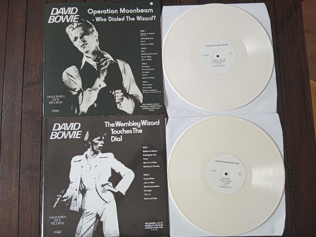 David Bowie live 2lp  Wembley 1976 met poster, Verzenden, Zo goed als nieuw