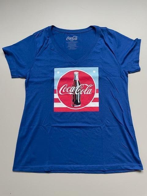 Coca Cola design t-shirt maat XXL, Kleding | Dames, Coca Cola, Blauw, Maat 46/48 (XL) of groter, Ophalen of Verzenden