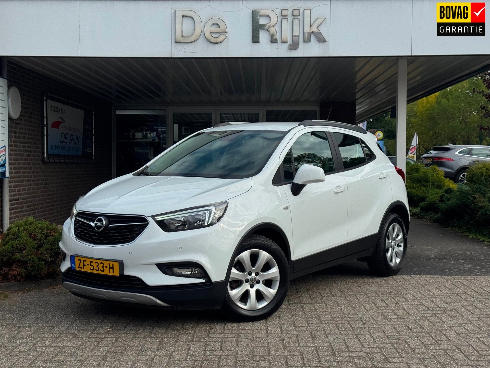 Opel Mokka X 1.4 Turbo Innovation | Carplay/Android, Cruise,, Auto's, Opel, Stof, Gebruikt, Parkeersensor, Wit