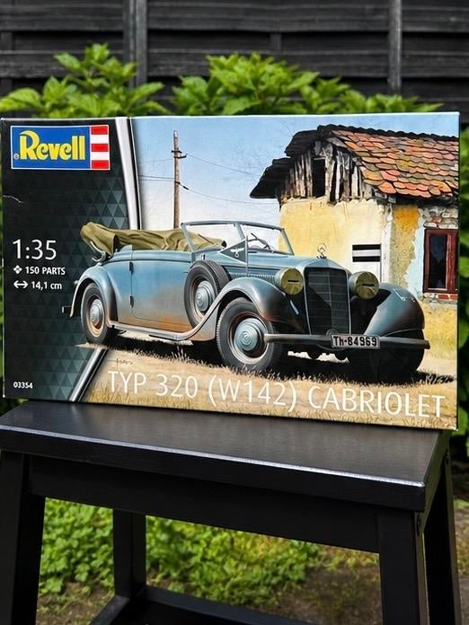 Revell Mercedes-Benz Typ 320 (W142) Cabriolet modelbouw, Auto, Nieuw, Ophalen of Verzenden, 1:32 tot 1:50