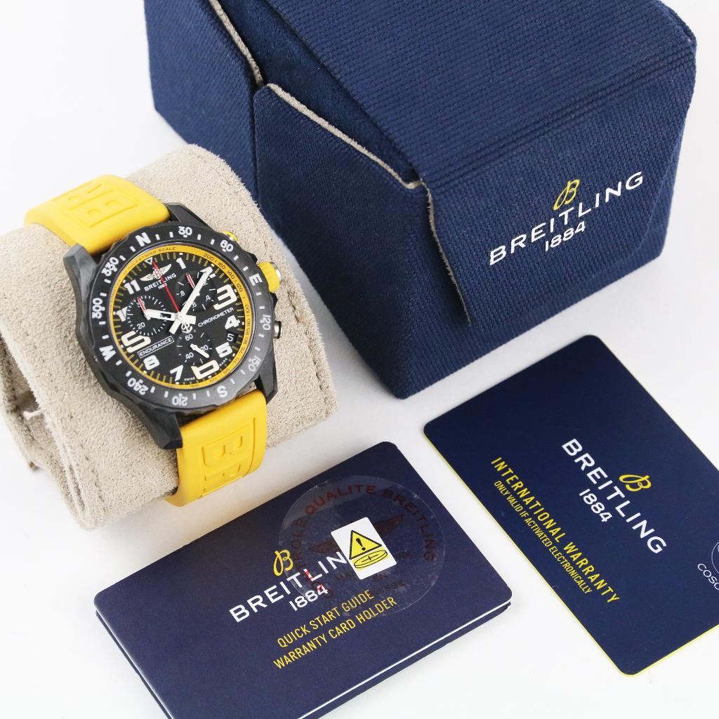 Breitling Endurance Pro Yellow 44 (Zeer goed/ 2025), Overige materialen, Breitling, Polshorloge, Kunststof